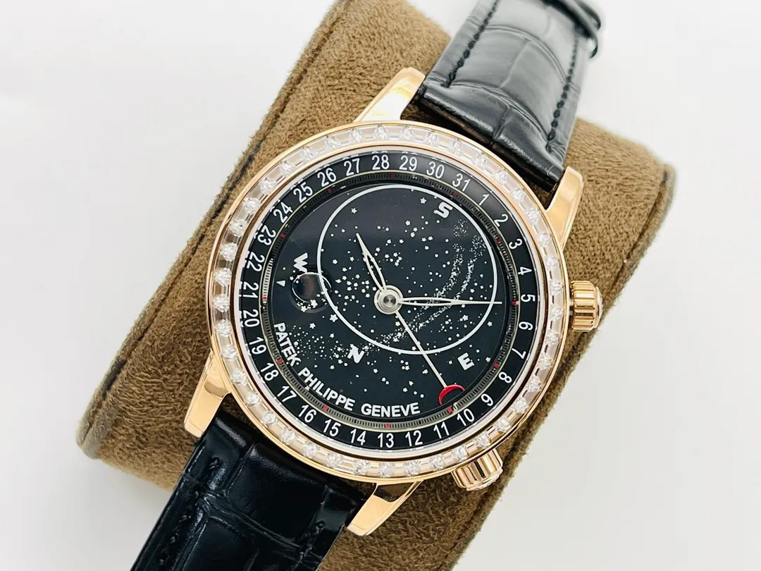 [PFF Factory2021 new masterpiece] V8 upgraded version, the highest version on the market, functions the same as the original Patek Philippe Starry Sky upgraded ultimate version! Upgrade details: 1⃣️PP Baida has achieved the function of automatically transferring with the genuine Gypsophila! 2⃣️The arrangement of the upgraded calendar is in the same order as the original one! 3⃣️Diameter 42mm, thickness 11mm! 4⃣️The biggest highlight: The moon in the Patek Philippe starry sky will change according to the change of the moon in the sky! Move it to the watch according to the full moon and waning moon in the sky (the first month of the lunar month is full and the fifteenth day of the lunar month is full)! PFF Factory's ingenious work is worth owning! Welcome friends from all walks of life to taste it!